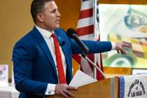 Nevada Republican gubernatorial candidate Joey Gilbert of Reno speaks during a luncheon forum, ...