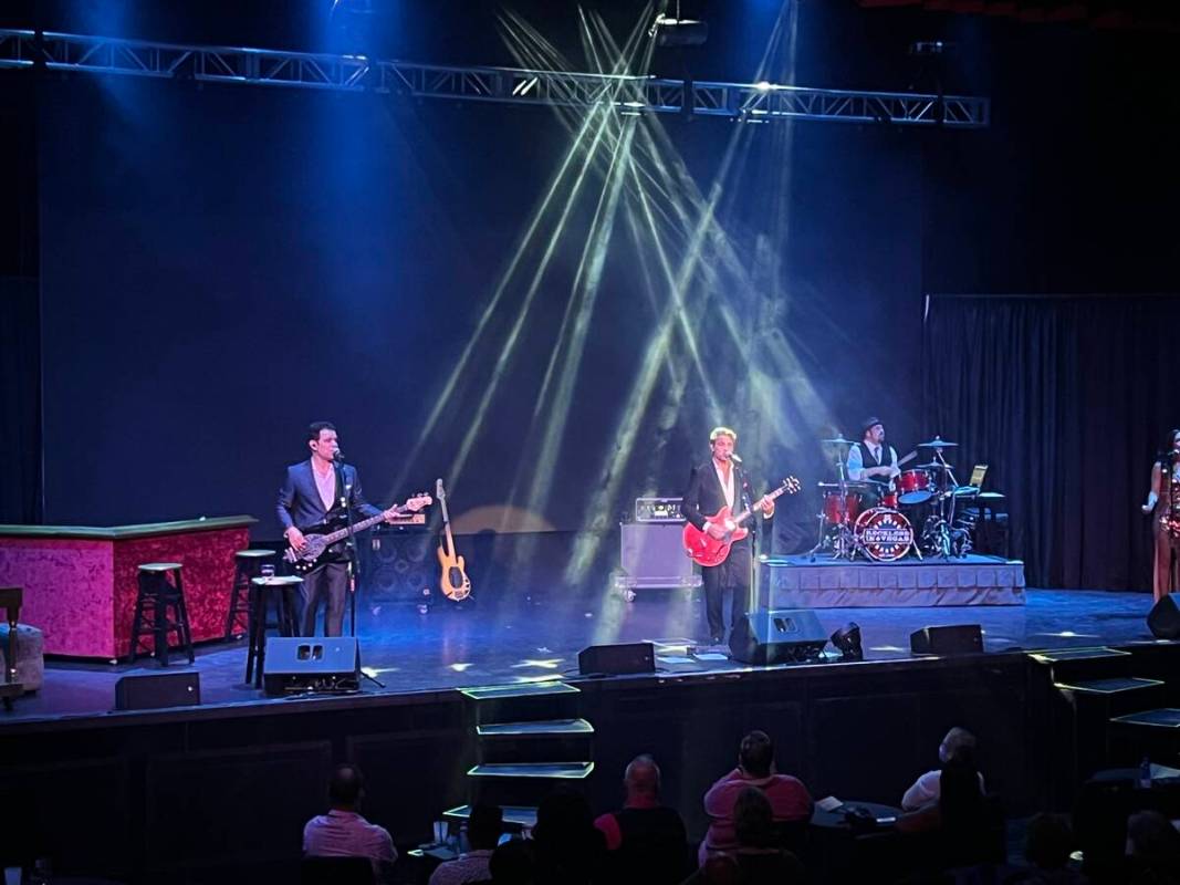 Reckless in Vegas is shown performing at Sahara Theater on June 16, 2022. (John Katsilometes/La ...