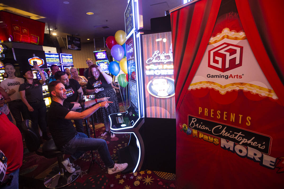 Brian Christopher’s new slot machine debuts in downtown Las Vegas
