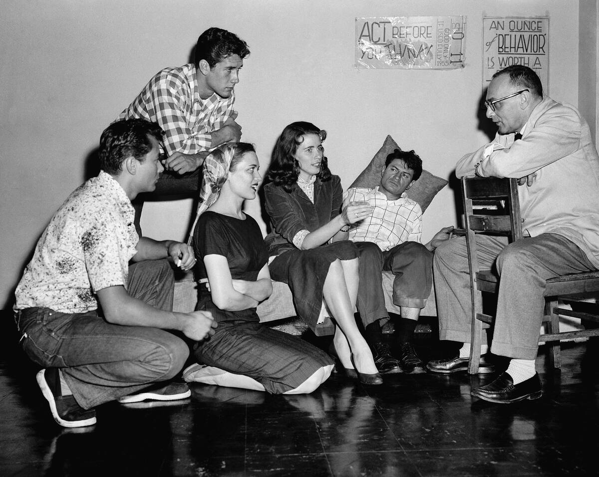 At the Neighborhood playhouse, 340 east 54th street, New York City on June 20, 1956. From left ...