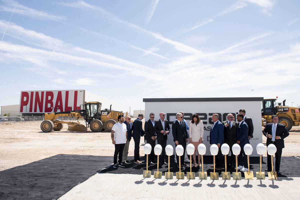 The groundbreaking for the Dream Las Vegas hotel-casino on Friday, July 8, 2022, in Las Vegas. ...