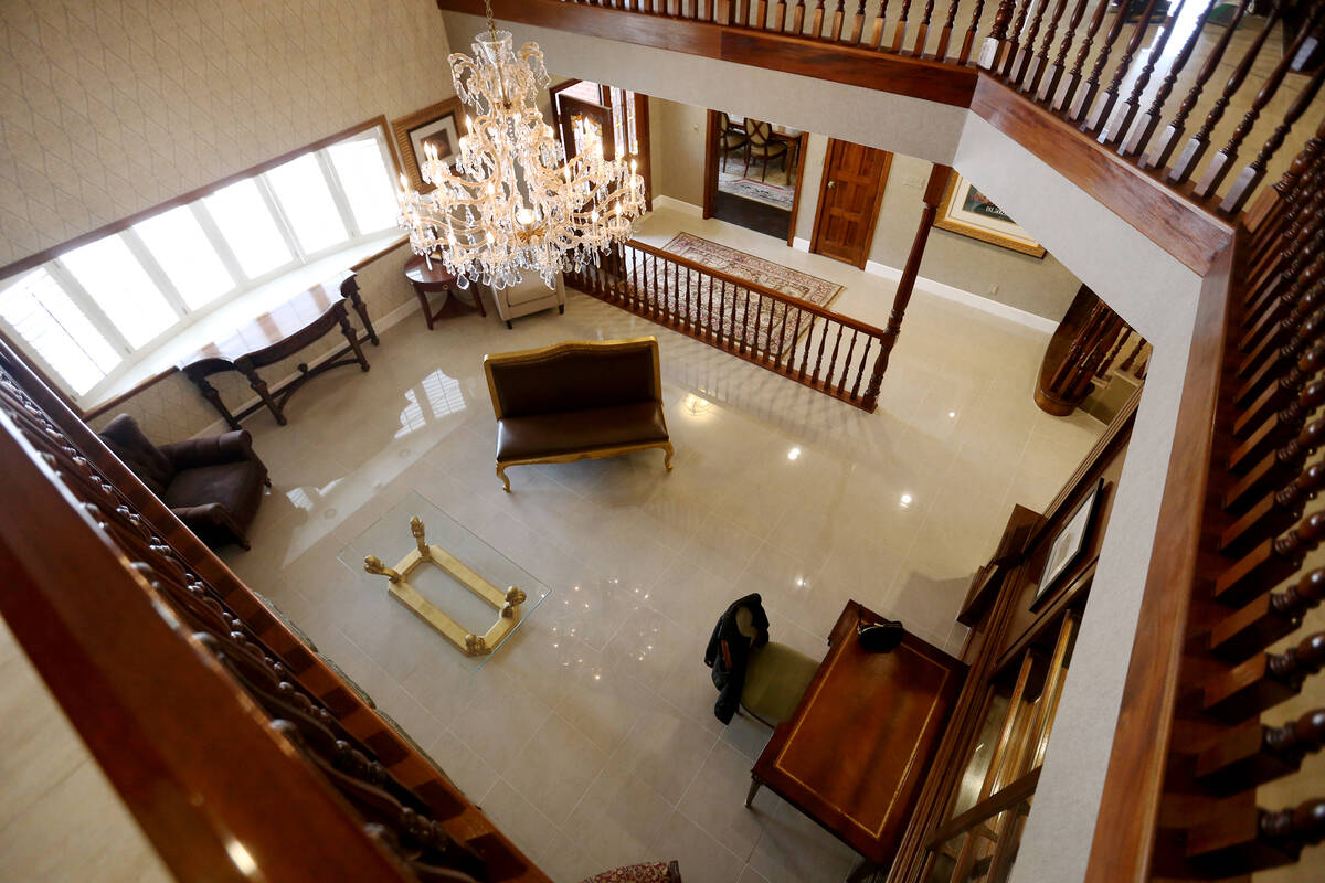 The front room at the former house of Jerry Lewis in Las Vegas in May 2019. (Rachel Aston/Las V ...
