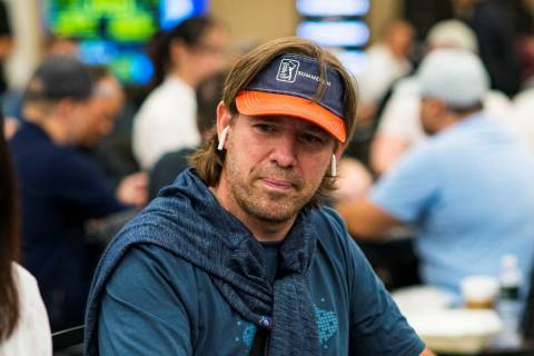 Layne Flack plays in a World Poker Tour event at the Borgata in Atlantic City in 2020. (World P ...
