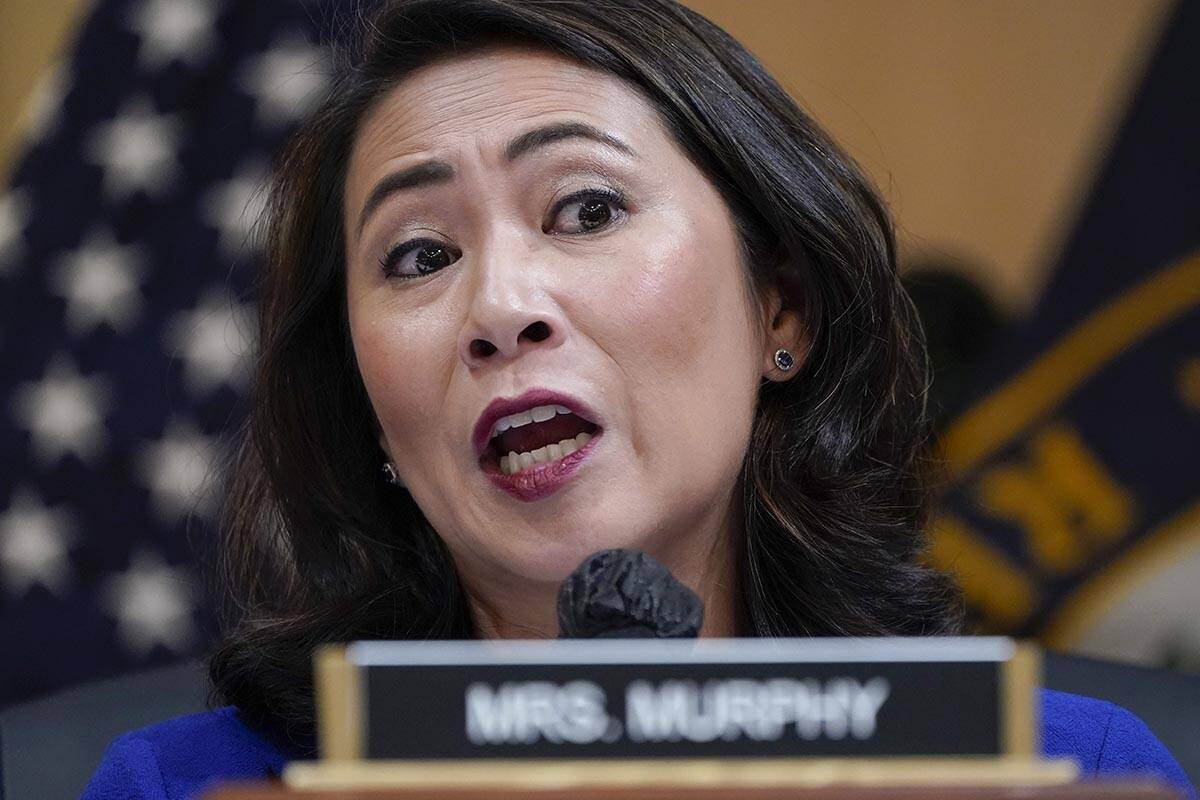 Rep. Stephanie Murphy, D-Fla., speaks as the House select committee investigating the Jan. 6 at ...