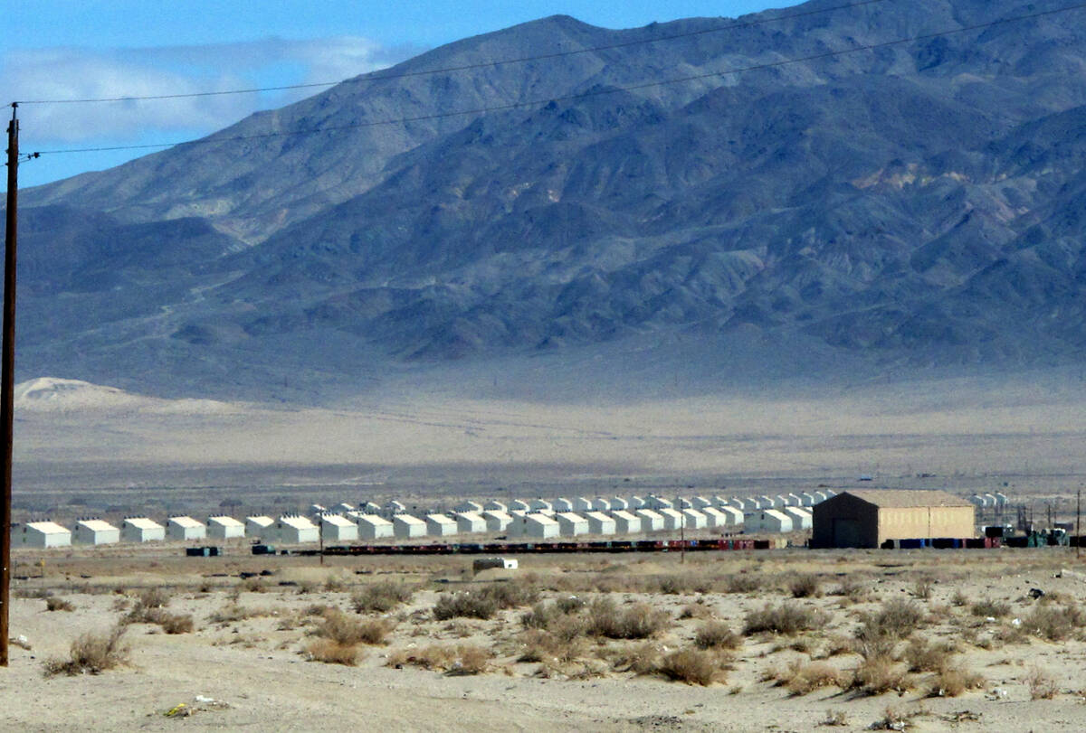 Bunkers are seen at the Hawthorne Army Depot on Tuesday, March 19, 2013. (Scott Sonner/AP Photo)