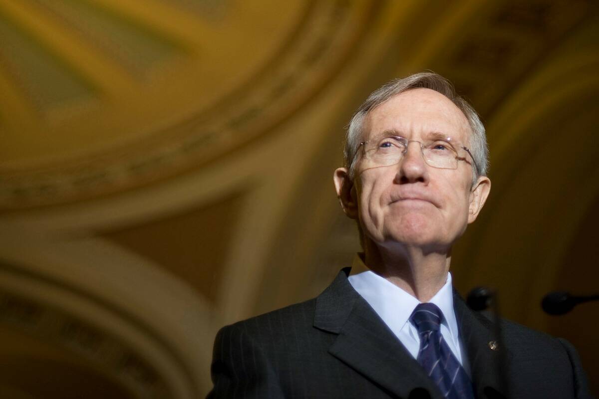 The late Nevada Sen. Harry Reid. (CQ Roll Call via AP Images)