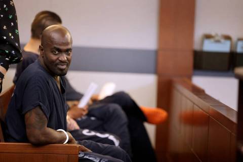 Michael Earl waits to appear in court at the Regional Justice Center in Las Vegas Wednesday, Ju ...