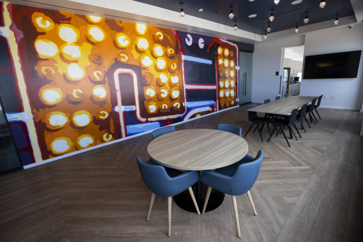 The interior of CBRE Group's new offices in UnCommons, a mixed-use project, in Las Vegas, Wedne ...