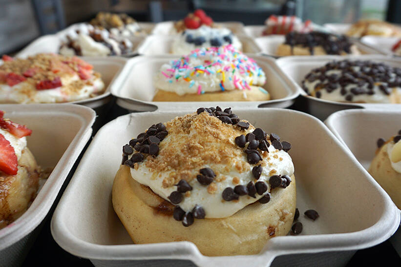 Cinnaholic will offer $1 Old Skool cinnamon rolls Wednesday to mark its 12th anniversary. (All ...