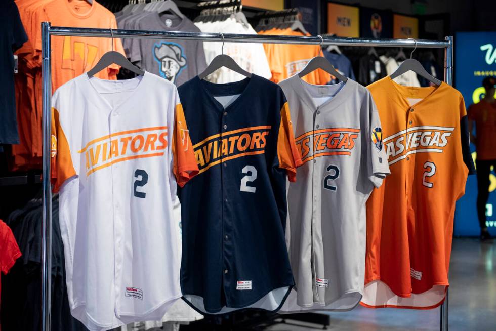 The Las Vegas Aviators have worn nine different jersey designs this year, the four standard jer ...