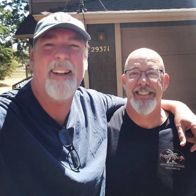 California residents Scott Fix, left, and his brother Ron were leaving the Santa Fe Station cas ...