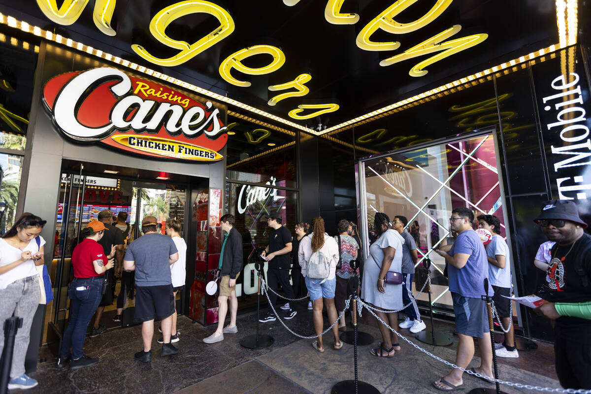 Raising Cane’s opening first twostory restaurant on Las Vegas Strip
