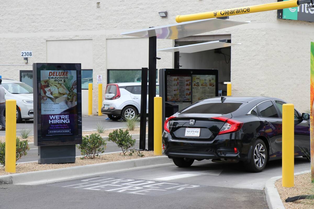 The new Taco Bell "Go Mobile" location in North Las Vegas held a ribbon cutting ceremony on Mon ...