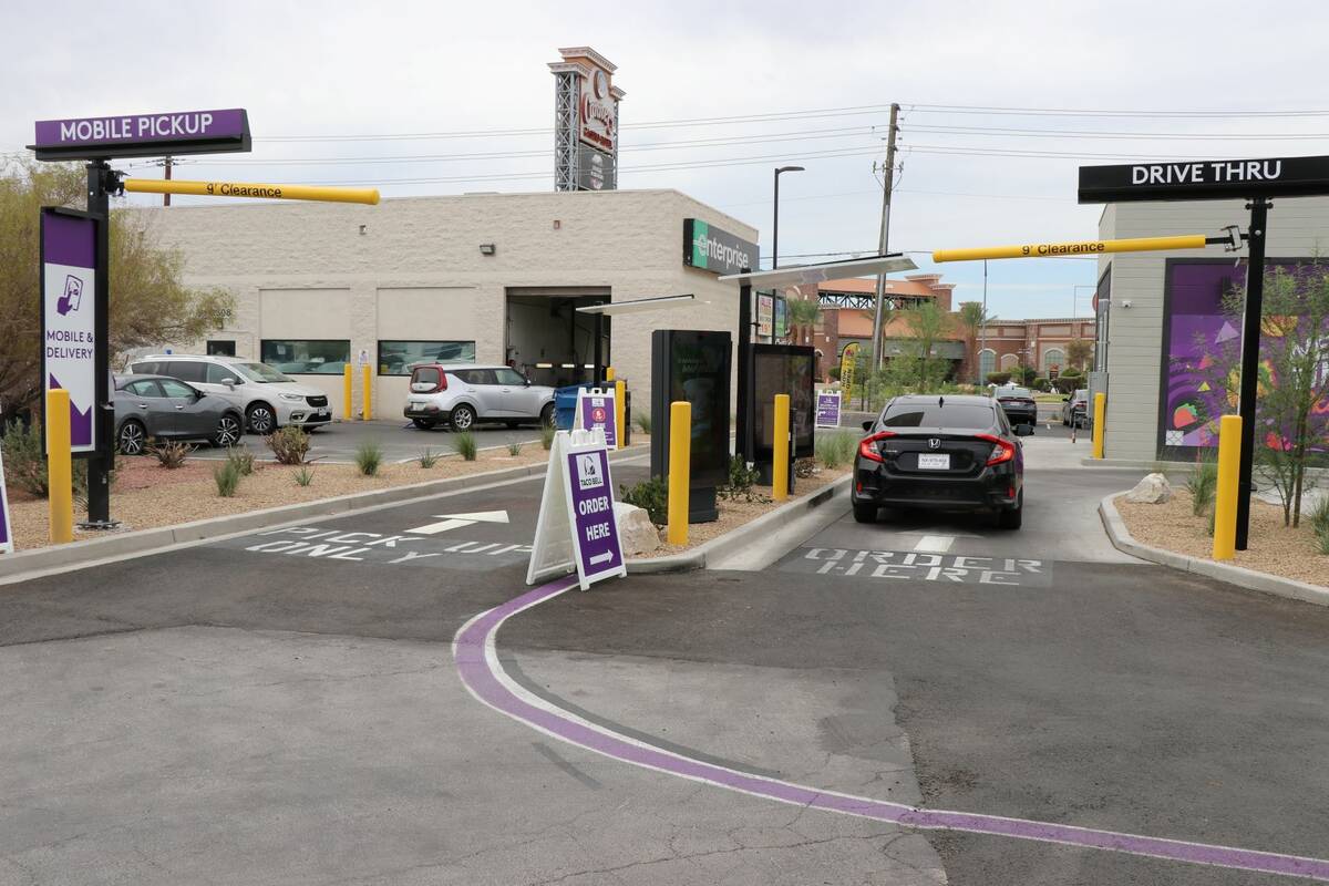The new Taco Bell "Go Mobile" location in North Las Vegas held a ribbon cutting ceremony on Mon ...