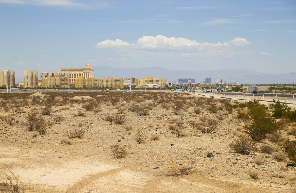 A portion of 126 acres at the southwest corner of Las Vegas Boulevard and Cactus Avenue, which ...