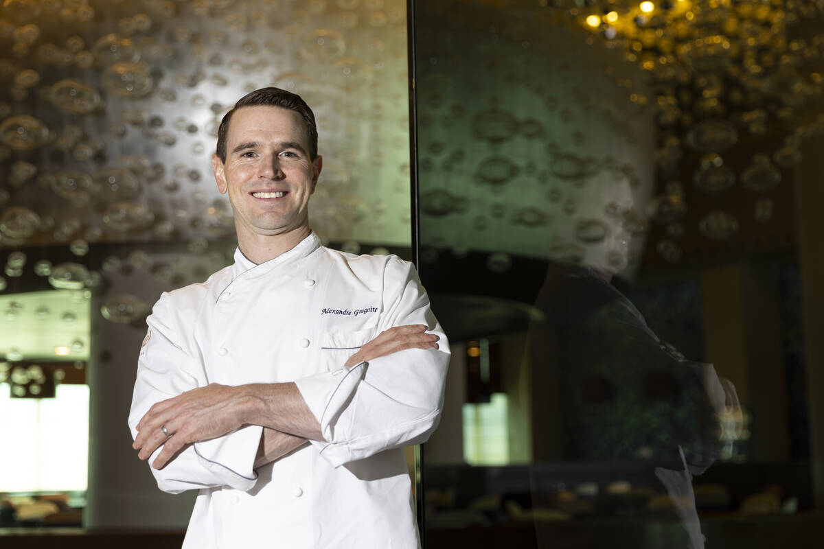 Alexandre Gregoire, executive chef at Rivea restaurant, poses for a portrait at Rivea restauran ...