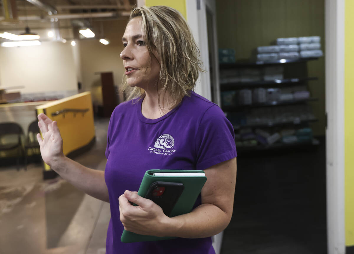 Leslie Carmine, director of media & community relations at Catholic Charities of Southern N ...