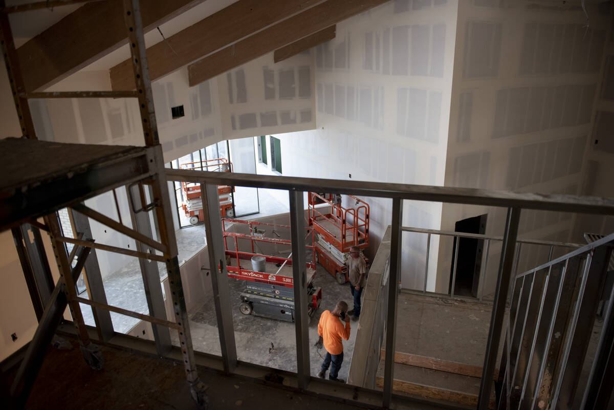 The under-construction Sage Collegiate Public Charter School on Wednesday, July 20, 2022, in La ...