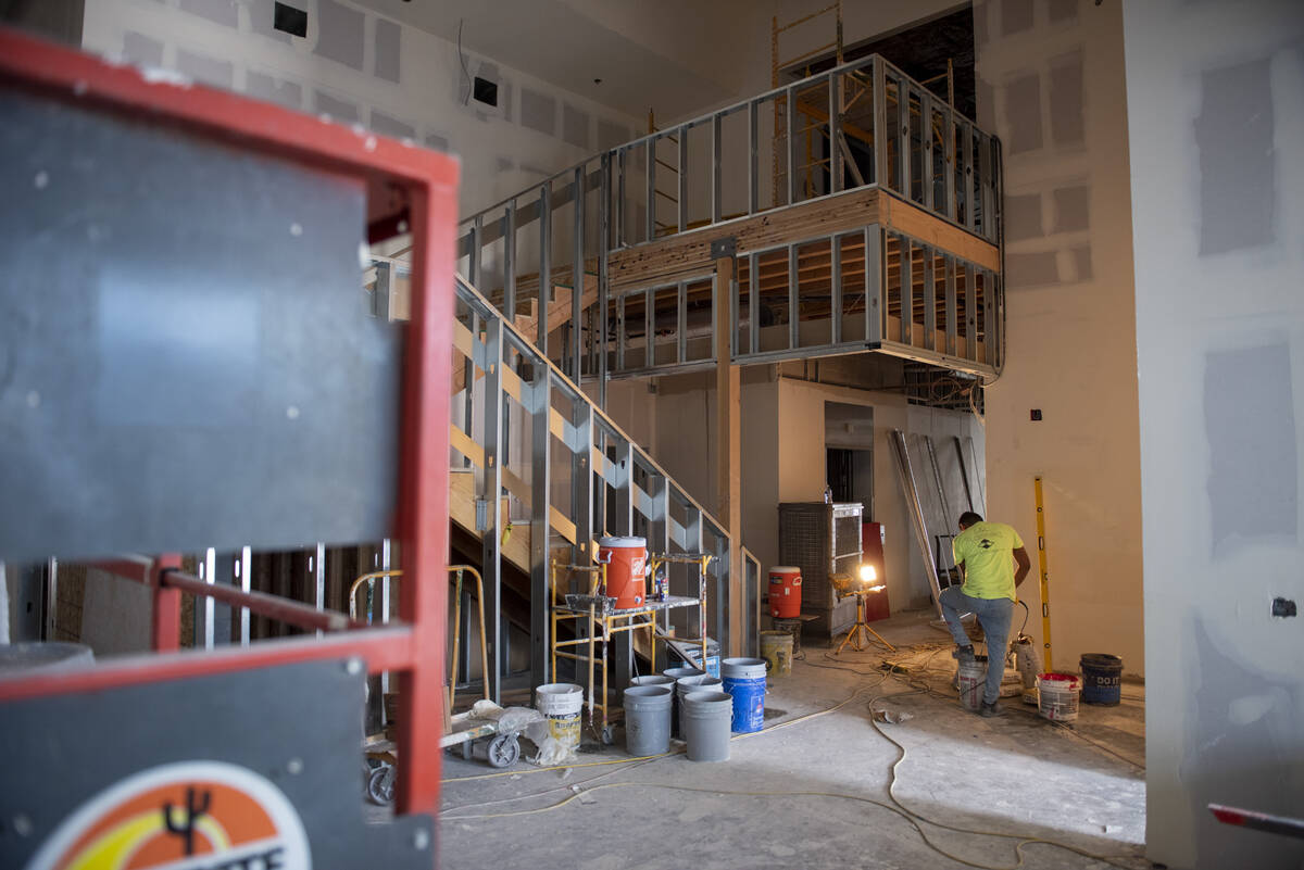 The under-construction Sage Collegiate Public Charter School on Wednesday, July 20, 2022, in La ...