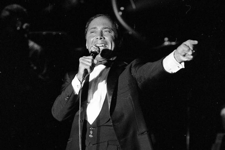 Paul Anka at the Riviera on March 19, 1984. (Las Vegas News Bureau)