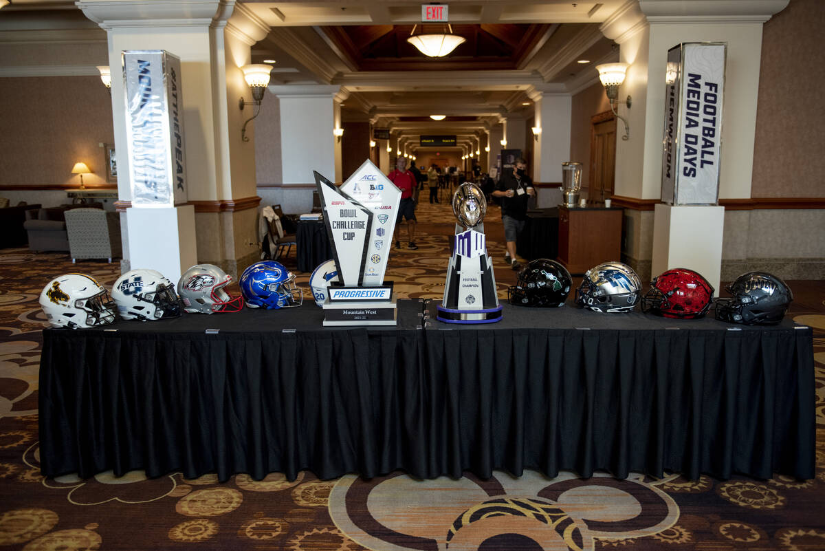 Media day for the Mountain West conference football season begin at Mandalay Bay on Wednesday, ...