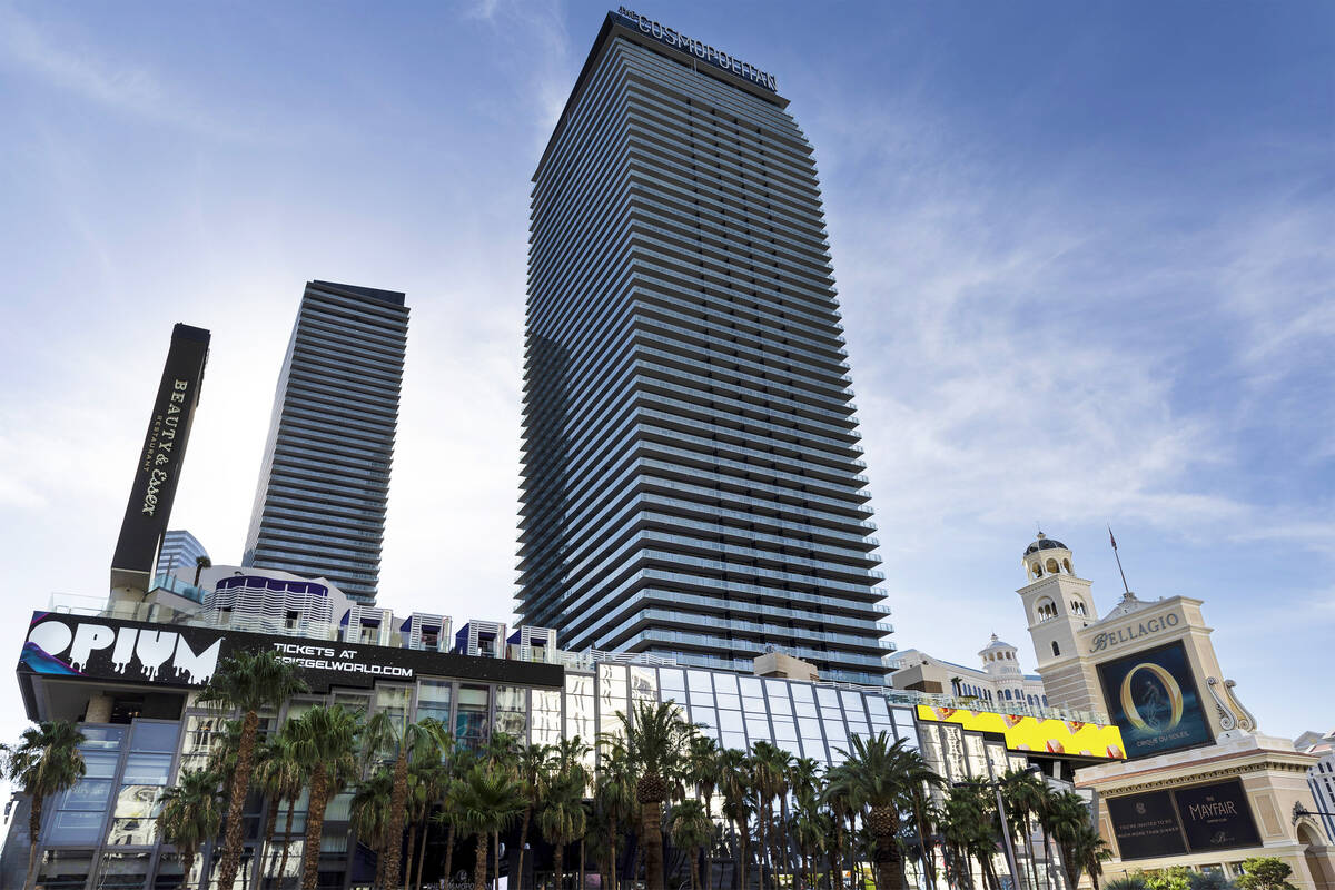 Cosmopolitan Las Vegas on Thursday, July 21, 2022, in Las Vegas. (Ellen Schmidt/Las Vegas Revie ...