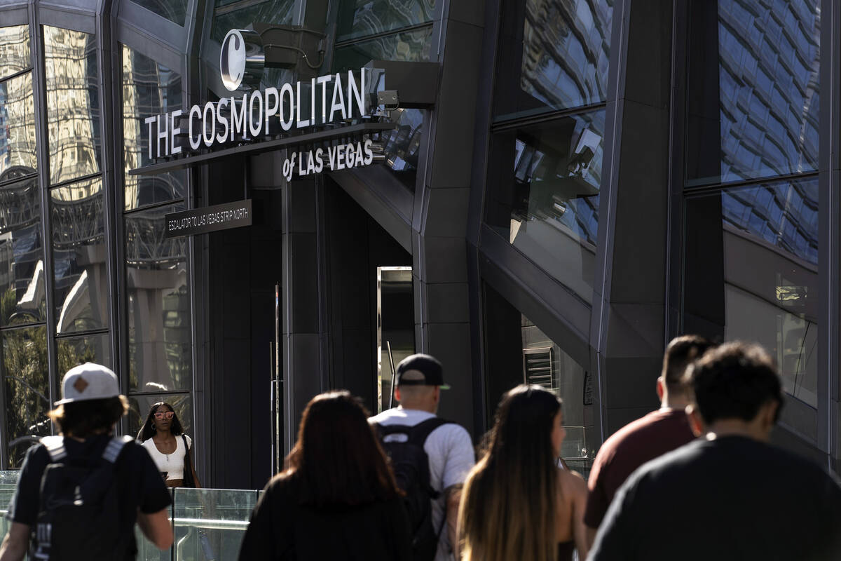 Cosmopolitan Las Vegas on Thursday, July 21, 2022, in Las Vegas. (Ellen Schmidt/Las Vegas Revie ...