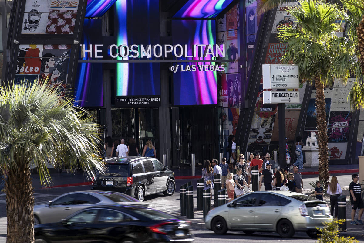 Cosmopolitan Las Vegas on Thursday, July 21, 2022, in Las Vegas. (Ellen Schmidt/Las Vegas Revie ...