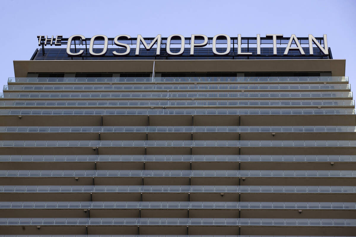 Cosmopolitan Las Vegas on Thursday, July 21, 2022, in Las Vegas. (Ellen Schmidt/Las Vegas Revie ...