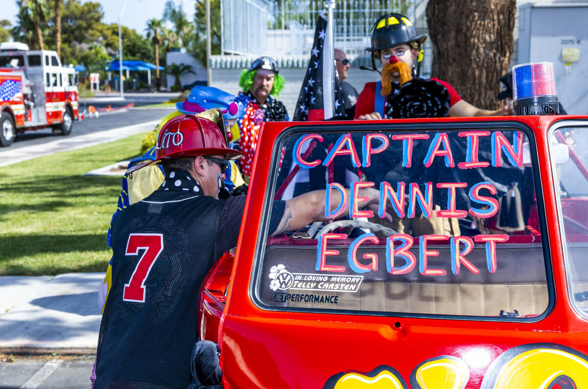 Late Las Vegas fire captain carried on restored fire truck, Local Las  Vegas