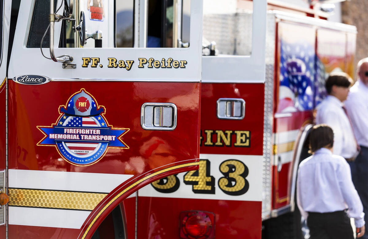 The Raymond J. Pfeifer Memorial Caisson, a 1991 Pierce firetruck restored by retired New York C ...