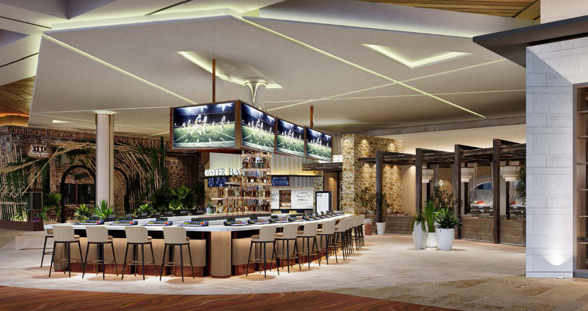 A rendering of Casino Bar at Red Rock Casino and Resort, a new bar with gaming options that wil ...