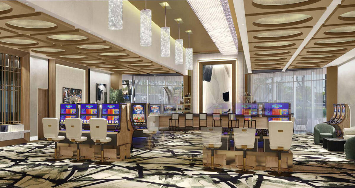 A rendering of the renovated high-limit slots room at Red Rock Casino and Resort. The room will ...