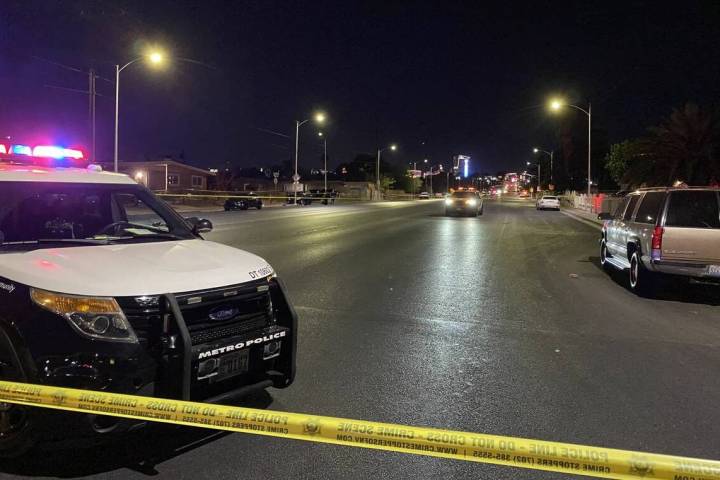 Las Vegas police were investigating a homicide near East Bonanza Road and North 22nd Street aro ...
