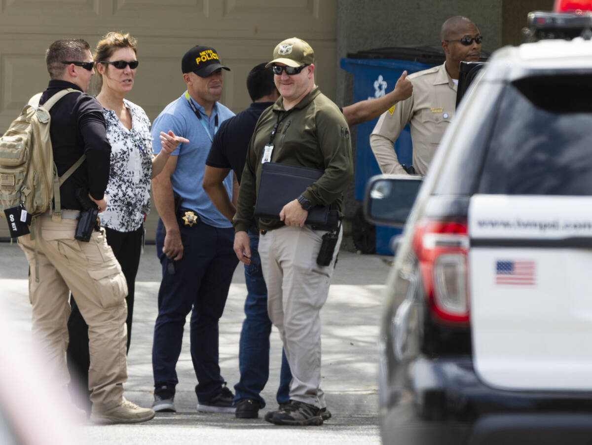 Las Vegas police is investigating a homicide after a person was stabbed at Full Sail Drive on M ...