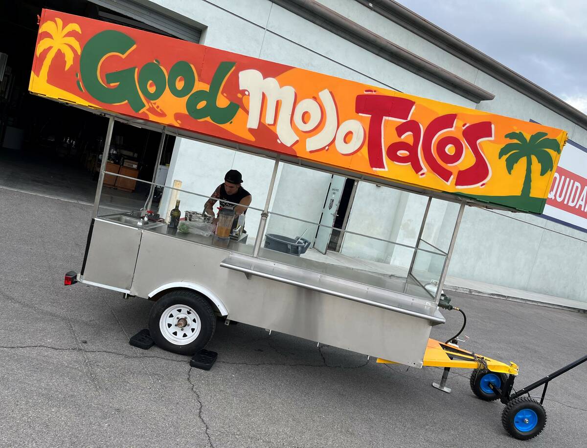 Good Mojo Tacos operates from the new Liquidation Nation on Oquendo Road in Las Vegas. (Liquida ...
