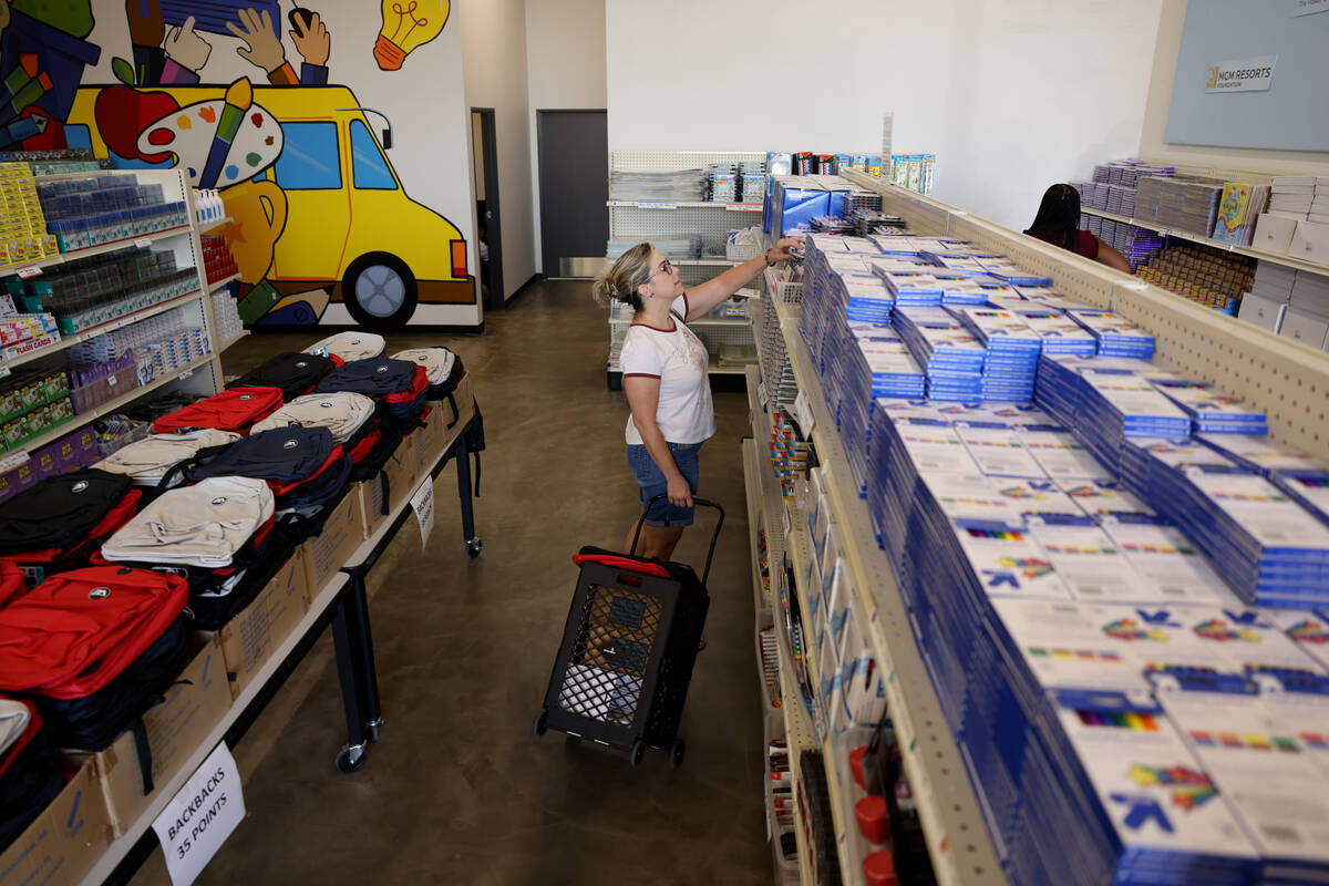 Shelley Montileaux, a 2nd grade teacher at Katz Elementary, shops at the newest The Public Educ ...