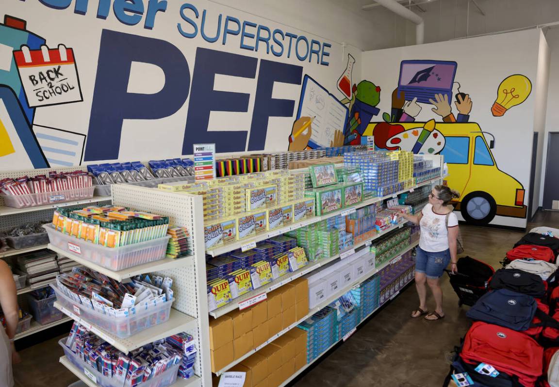 Shelley Montileaux, a 2nd grade teacher at Katz Elementary, shops at the newest The Public Educ ...