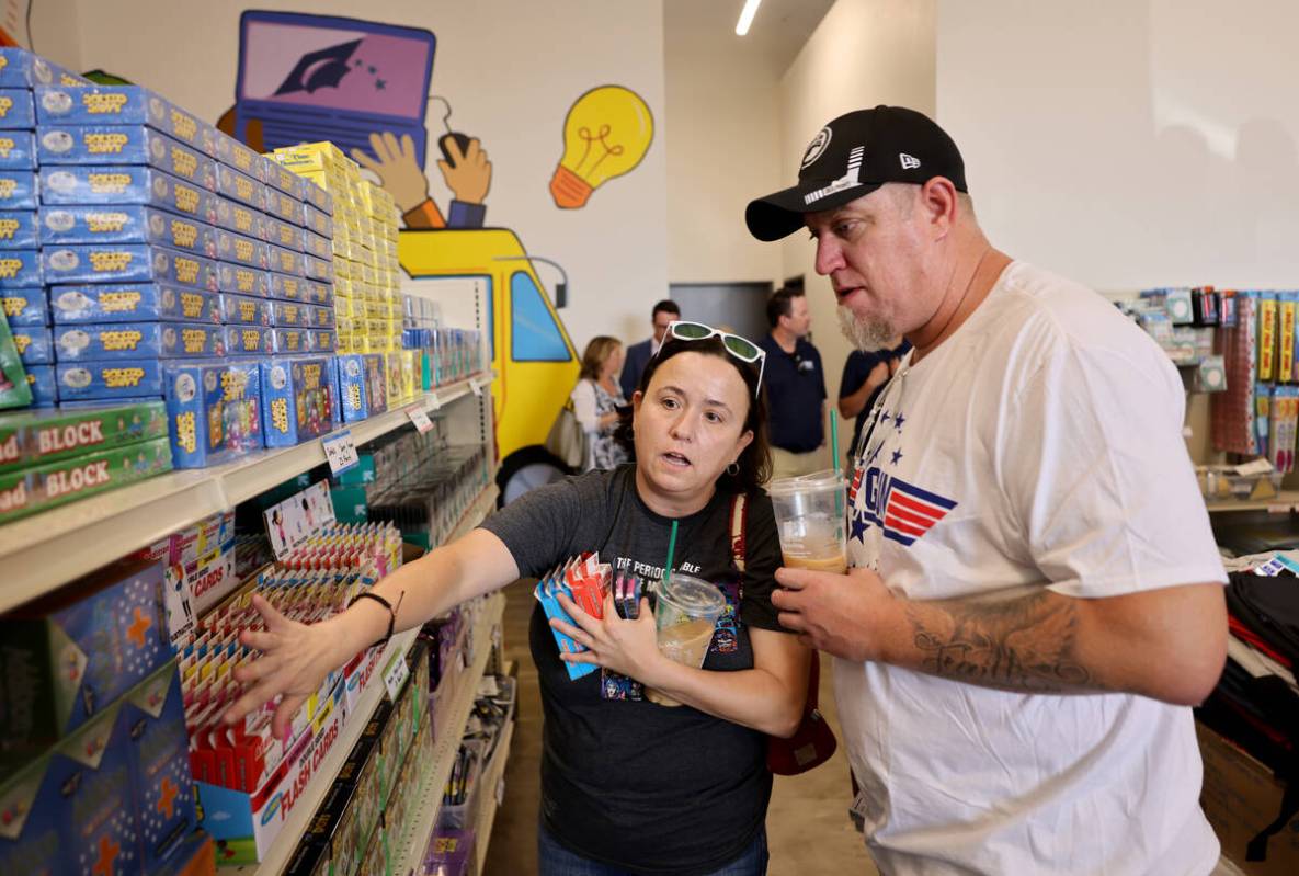 Tracy Foote, a first grade teacher at Hewetson Elementary, and her husband, Wesley Stubblefield ...