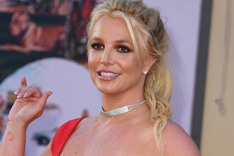 Britney Spears arrives for the premiere of Sony Pictures' "Once Upon a Time... in Hollywood" at ...