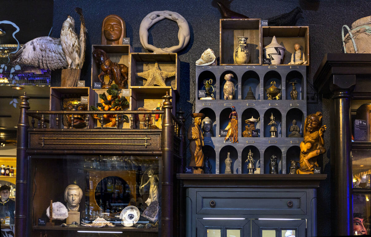 Interesting interior of the newly opened Cabinet of Curiosities which also includes The Lock hi ...
