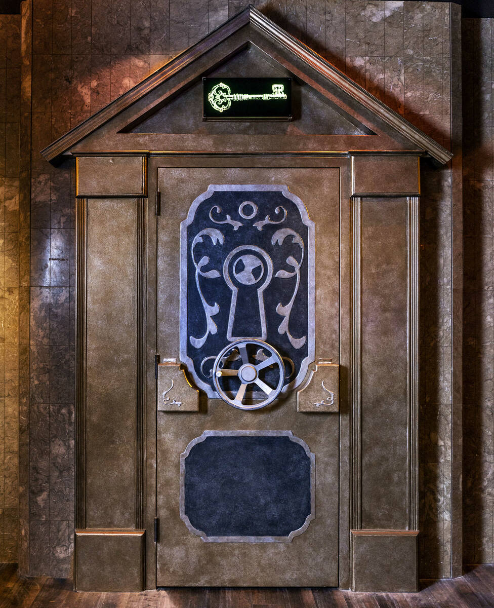 Locked door for entry into The Lock hidden speakeasy inside of the newly opened Cabinet of Curi ...