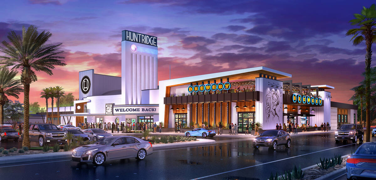 An artist's rendering of a redeveloped Huntridge Theater in Las Vegas. The 1940s-era venue has ...