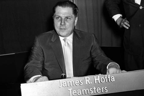 Teamsters Union president Jimmy Hoffa is seen in Washington on July 26, 1959. Saturday, July 30 ...