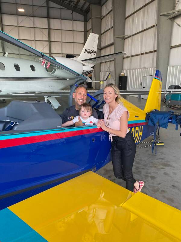 Ross Scanio poses with his daughter, Amber Koehler and Max, his grandson. Scanio, 58, died in a ...