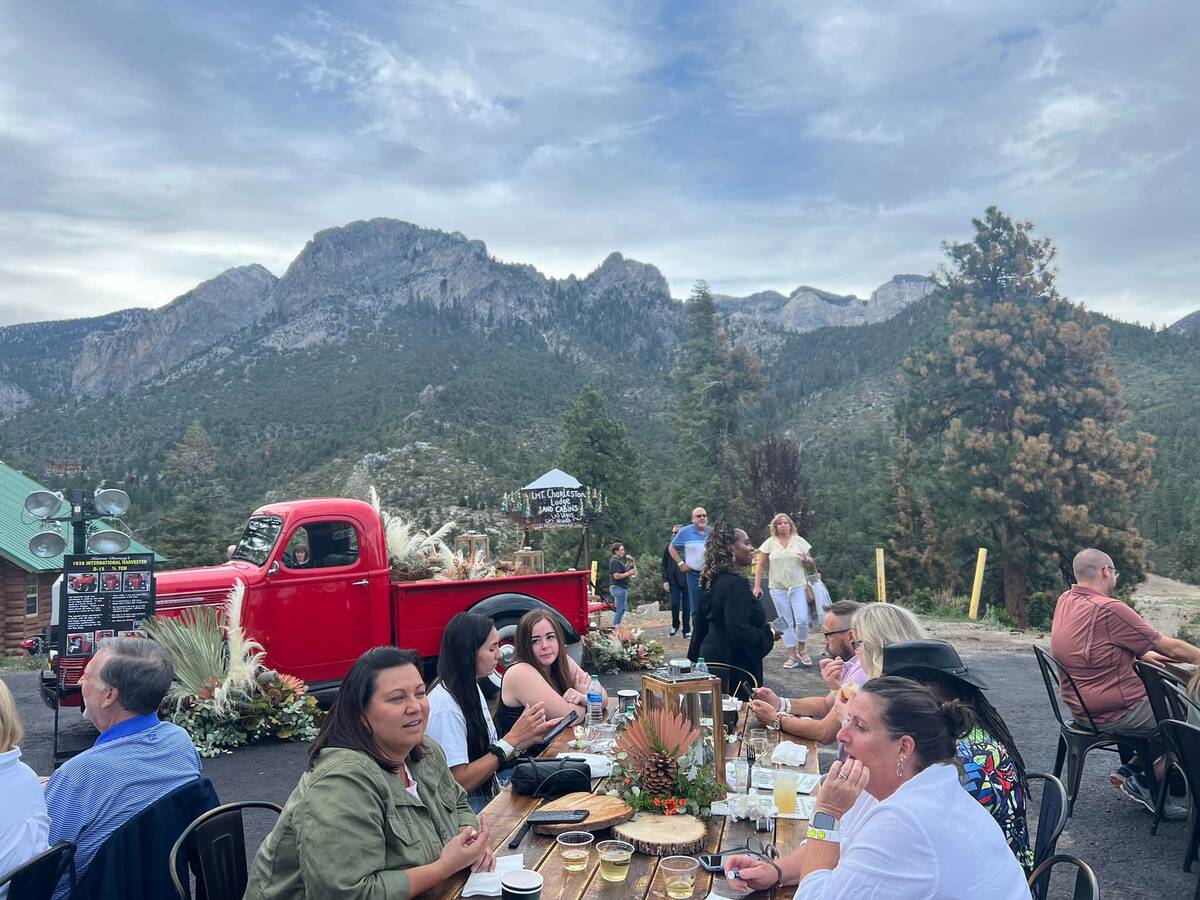 The first Pine Dining pop-up cookout series at Mount Charleston Lodge is shown on Sunday, July ...