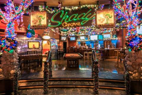 Bad Elf pop-up holiday bar at the Silverton casino in 2021. (Eugene Dela Cruz/OneSeven Agency)