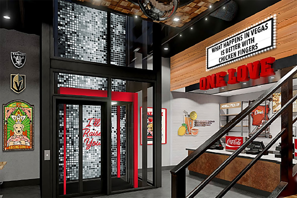 Raising Cane’s opening first twostory restaurant on Las Vegas Strip