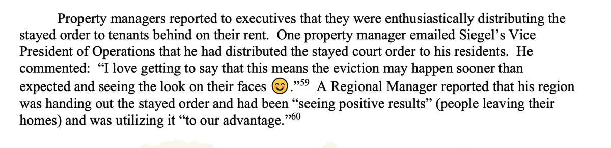 A screenshot of a segment of the U.S. House report into abusive eviction practices by large lan ...