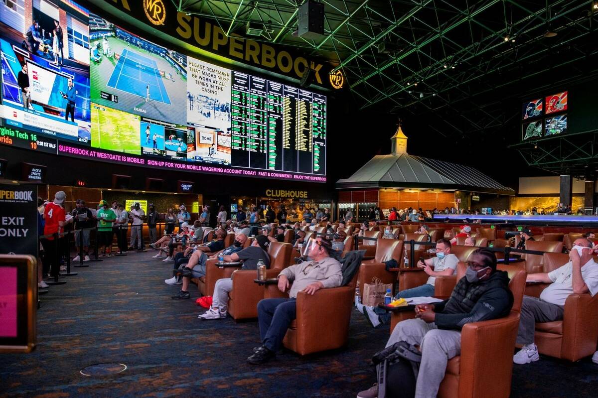 The seats are full for the during opening day of NCAA Tournament play at the Westgate SuperBook ...
